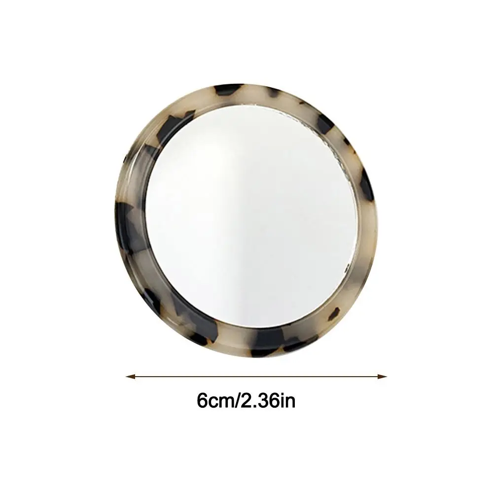 Girl Lady Gift Simple Acetate Makeup Mirror Round Portable Cosmetic Vanity Mirror Mini Cute SPA Salon Compact Mirrors