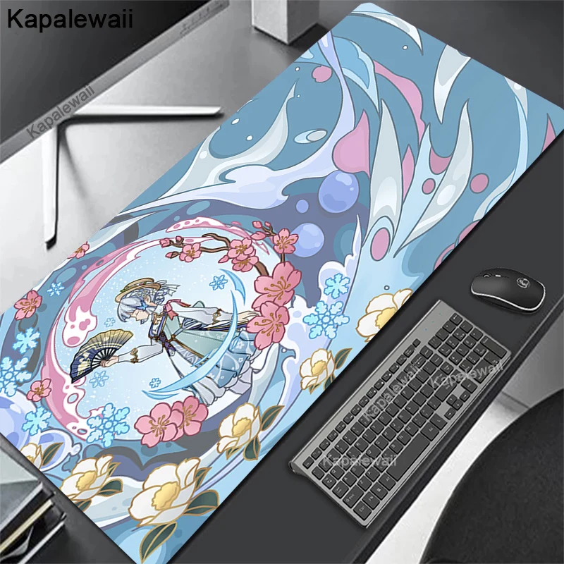 

Large Anime Mouse Pad Gamer Mousepad Genshin Impact Mouse Mat XXL Gaming Accessories Keyboard Mousepad Deskmat HD Print Desk Mat