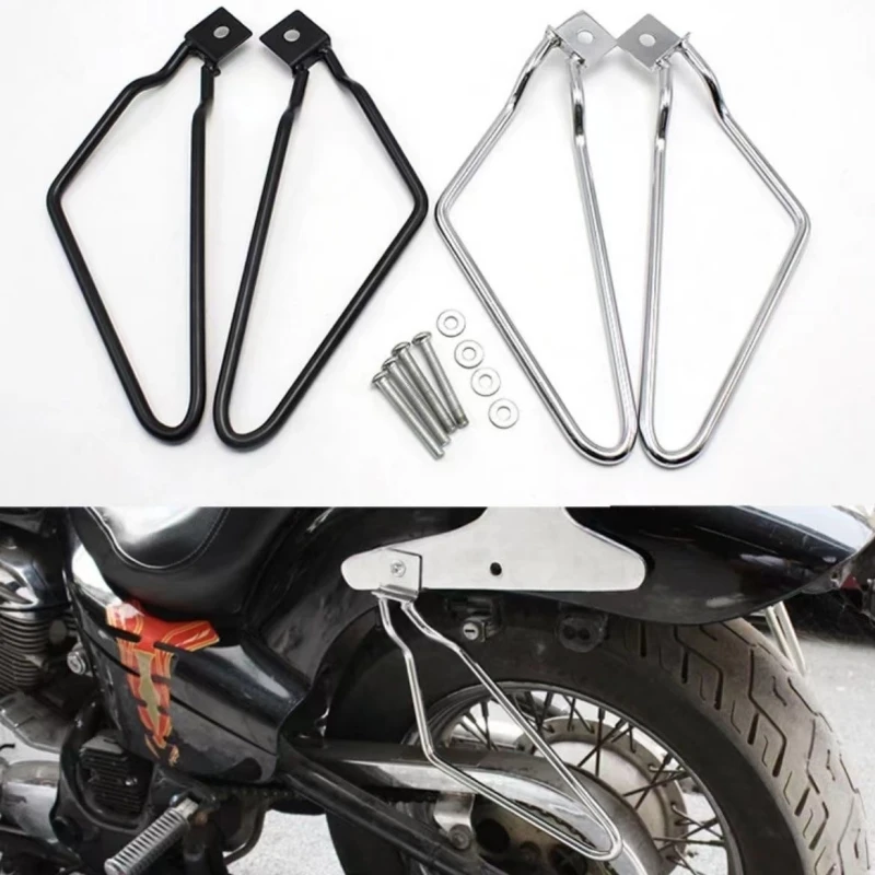 

Motorcycle Saddlebag Support Bar Bracket Mount For Harley Sportster 883 Iron XL883N Dyna Fat Bob