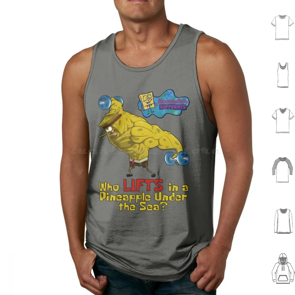 

Спортивные майки Musclebob с принтом, хлопковые беруши, свободные весы, тренировочные топы для тренажерного зала, гимнастического зала