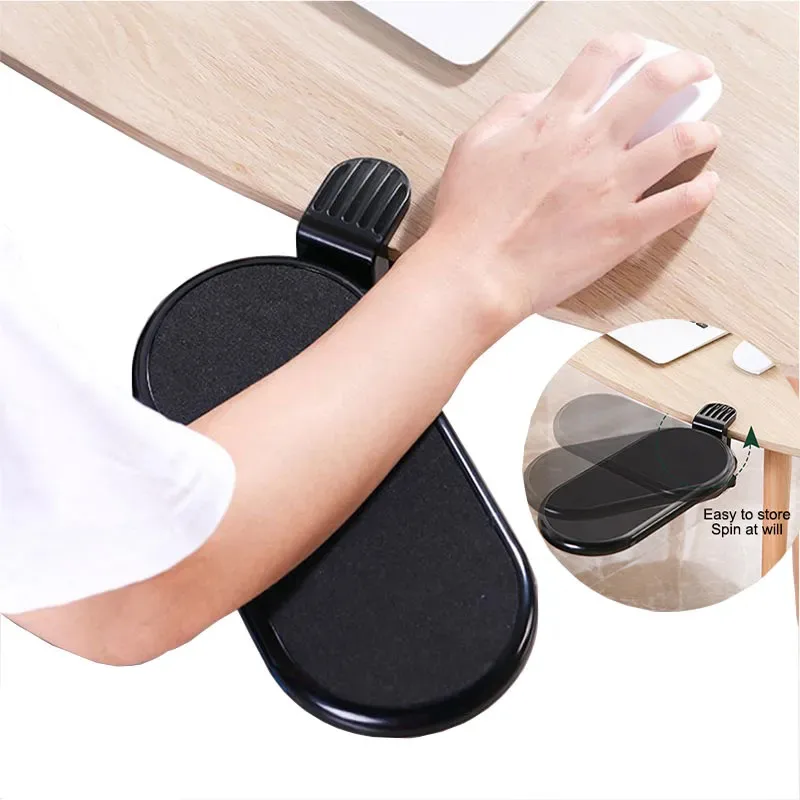 Suporte giratório para descanso do braço do computador Mão ergonômica Proteção do ombro Mouse Pad Extensor ajustável para descanso de pulso do PC Mesa para escritório