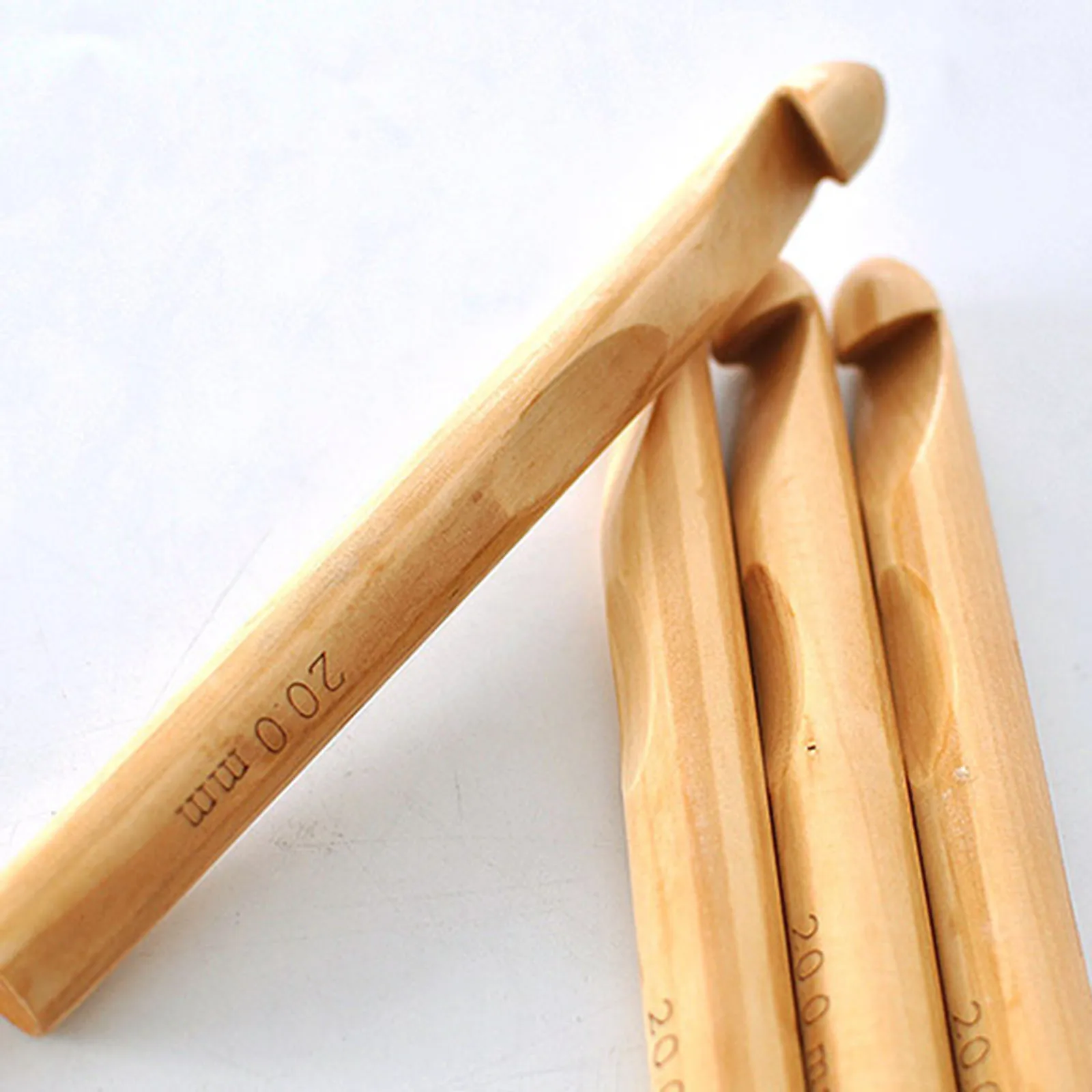 Wood Crochet Hooks Needles Yarn Sewing Knitting Needles Embroidery DIY Craft Knitting Tools Hooks Knit Weave 1 Piece knitting needles crochet hooks crochet needles