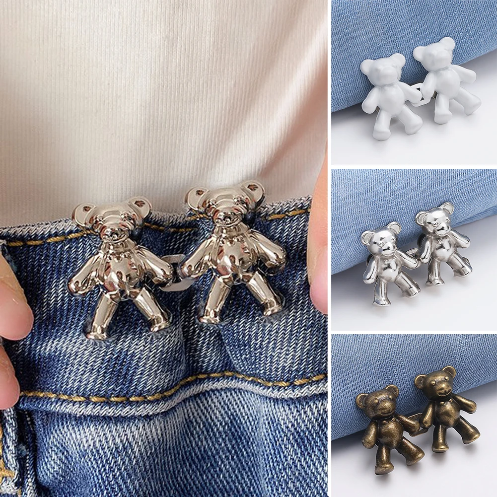 Bear Buckle Adjustable Waist Tightening Hook for DIY Clothing Accessories