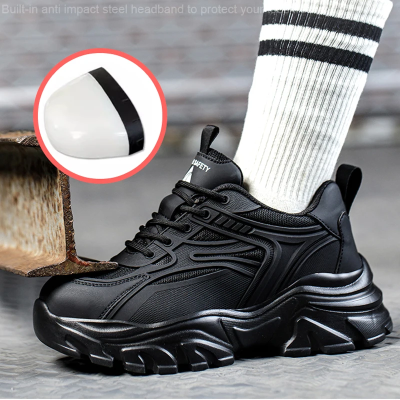 Scarpe Antinfortunistiche Da Donna Con Puntale In Acciaio – Leggere, Antiscivolo, Resistenti Alla Foratura – Taglia Comoda - 2
