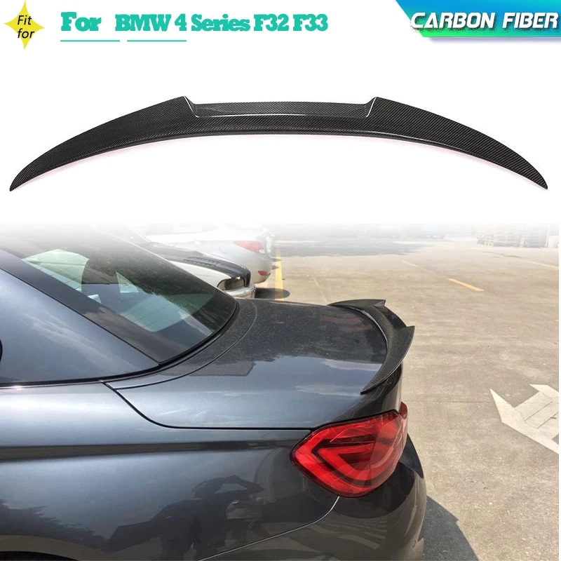 

Carbon Fiber Car Rear Spoiler Wings For BMW 4 Series F32 F33 Sedan Convertible 2014-2019 Auto Racing Rear Trunk Lip Wing Spoiler