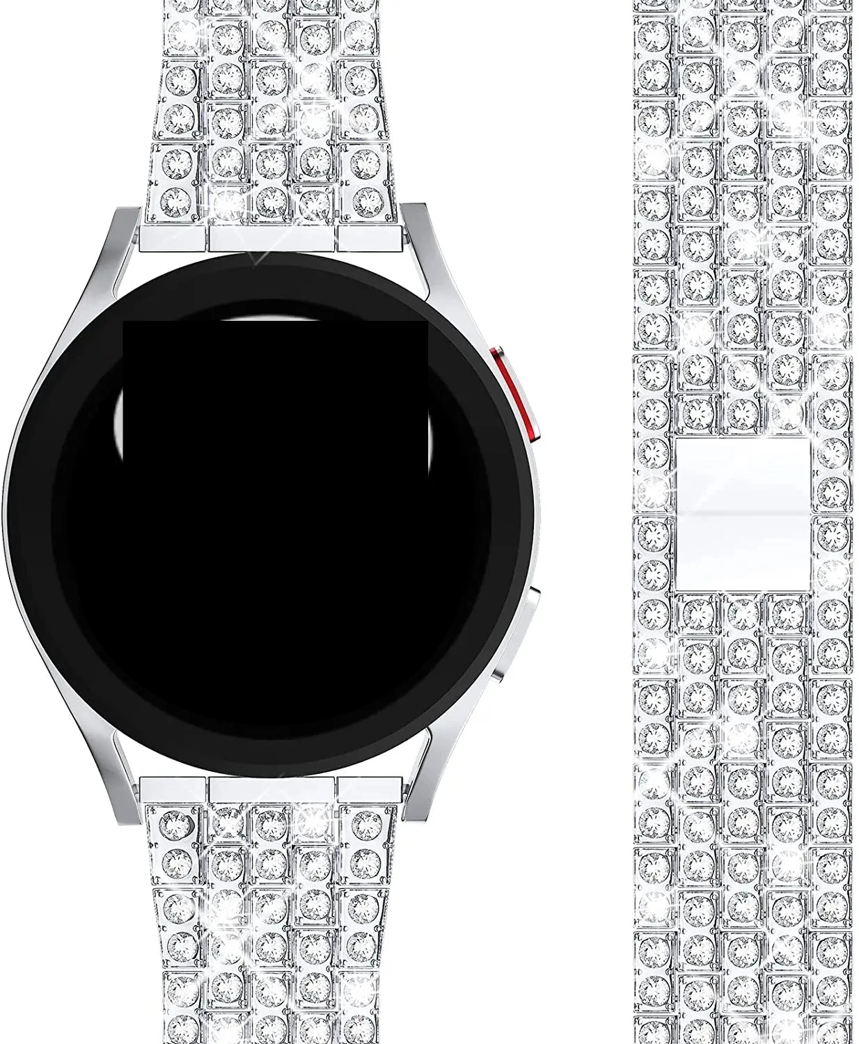 Elegant 18MM Diamond Metal Bracelet Watchband