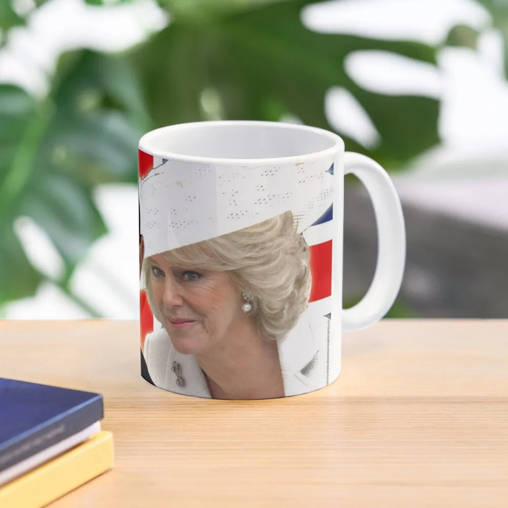 

HRH Prince Charles and HRH Duchess of Cornwall Fly the Flag Coffee Mug Mug Coffee Mixer Mug Breakfast Mug