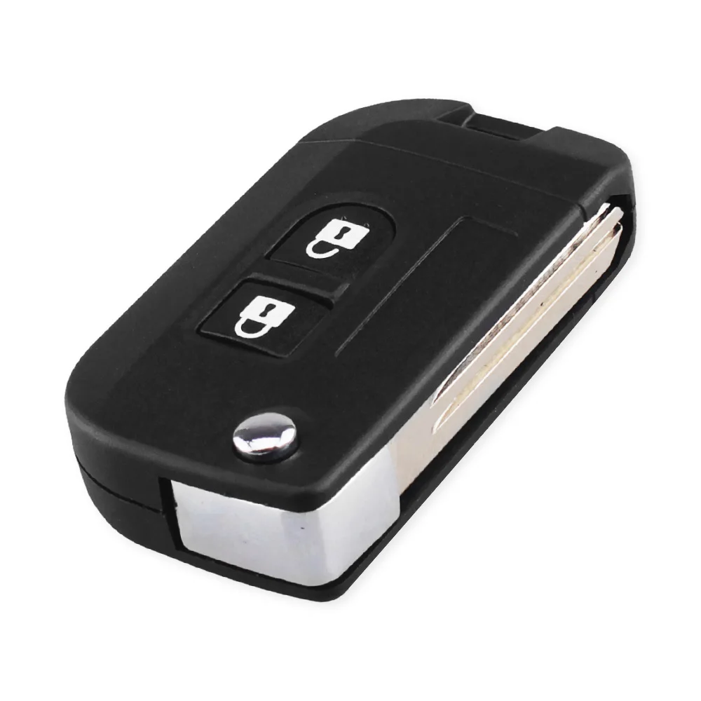 2 Buttons Flip Folding Remote Car Key Shell Case Fob Cover For Nissan Qashqai Micra Navara Almera Note primera Sunny