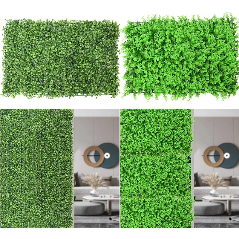60x40 Cm Artificial Plant Wall Panels Fake Eucalyptus Backdrop Panels