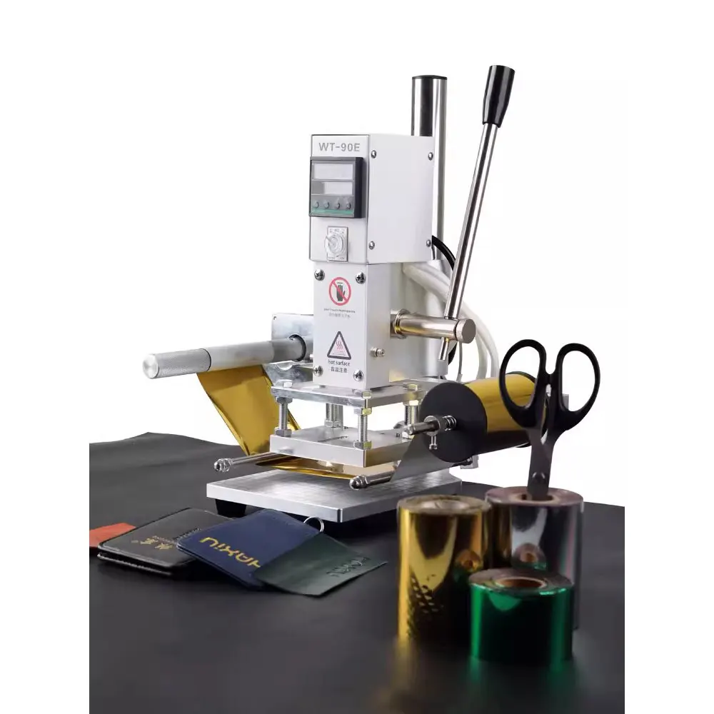 Automatic Hot Foil Stamping Machine Manual Digital PVC Card Book Leather Paper Wood Embossing Heat Press Machine