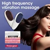Electric High Frequency Vibration Hair Brush Massager With Two Comb Teeth Red Blue Light Electric Massage Comb Scalp Massager 1