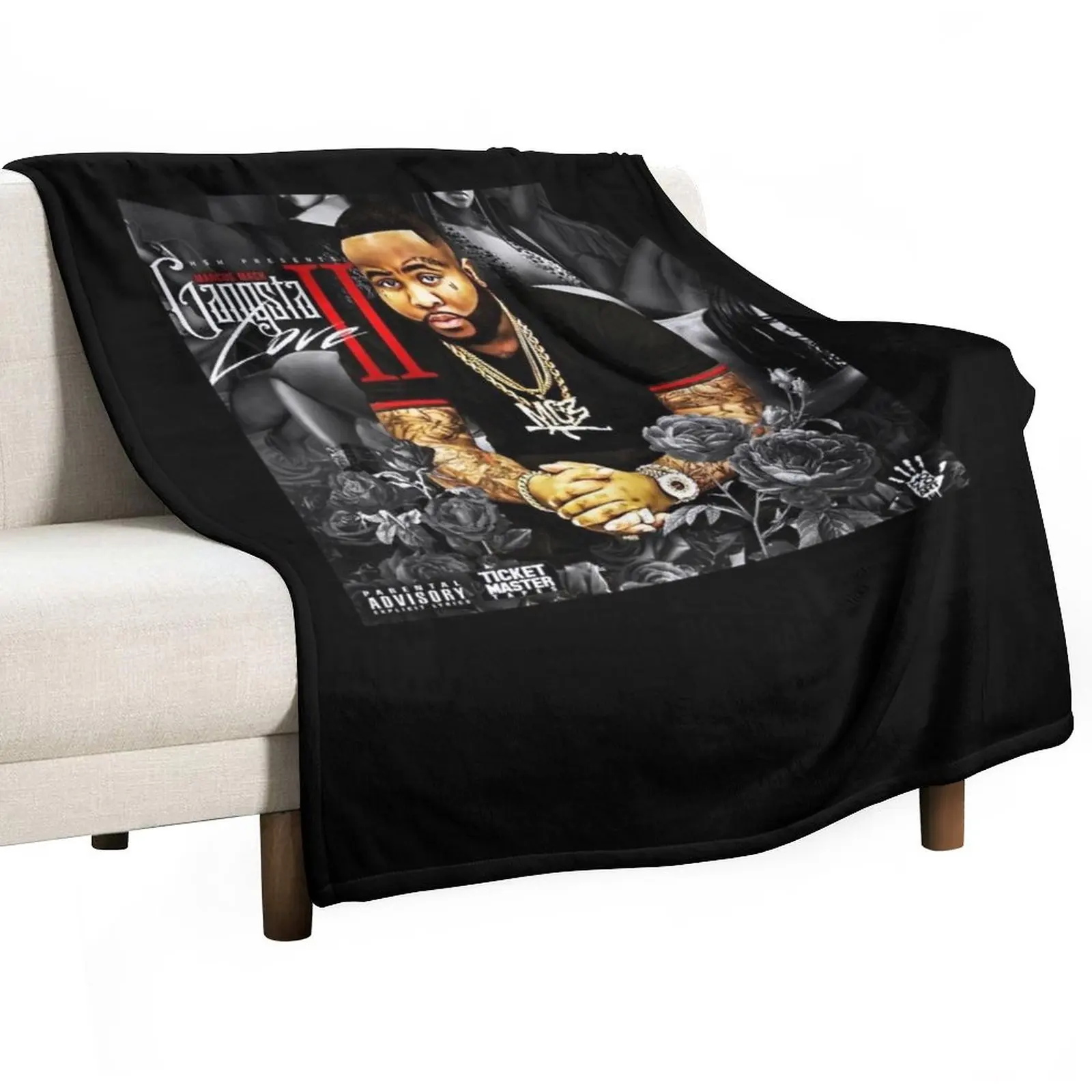 

Rapper MO3 RIP Throw Blanket Furry Blankets Winter bed blankets Polar blanket