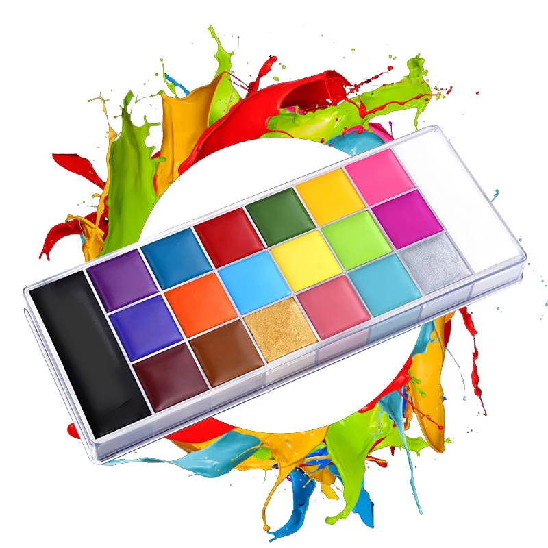 Beauty 20 Colors Face Body Painting Palette safe Party Makeup Helloween Festival Eye Face Make Up Face Paint Body Painting Oil 6