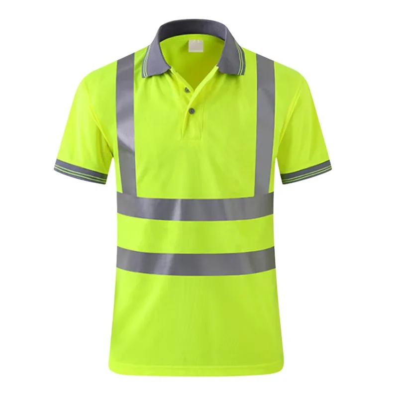 Safety Vest Men T Shirts T-Shirt for Men Work Safety Vest Fluorescent Yellow Workwear Vest ﻿Safety Volunteer Uniform