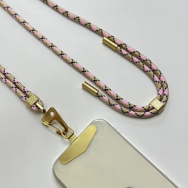 phone suspension rope anti loss rope adjustable and extendable nylon cloth detachable suspension rope Mobile phone lanyard 3
