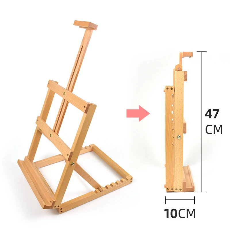 Tabletop Easel Art Easel Desktop Easel for Painting, Foldable Wooden  Sketchbox Easel with Drawer for Student Artist Beginner