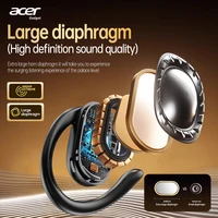 [Official Acer Genuine Product] Ohr553 Wireless Bluetooth Headset Ear-Hook Design Ows High-Definition Calls Comfortable Wear for Sports and Running Compatible with Mobile Phones, Tablets, and Laptops - Image 2