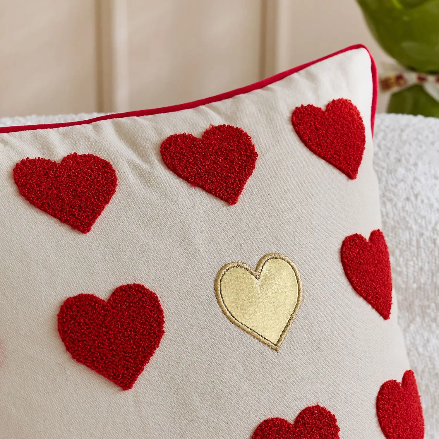 Liebe bestickter Valentinstag-Kissenbezug, Cojines, rotes Handtuch, bestickter Paar-Überwurf-Kissenbezug, Kopfteil-Kissenbezüge – Detail 10