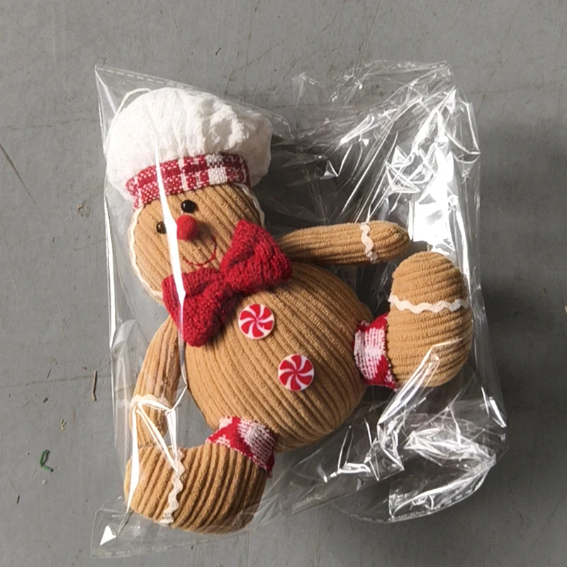 Christmas Gingerbread Man Doll Xmas Tree Hanging Ornament Pendants Kids New Year Gift 2024 Christmas Decoration For Home Navidad