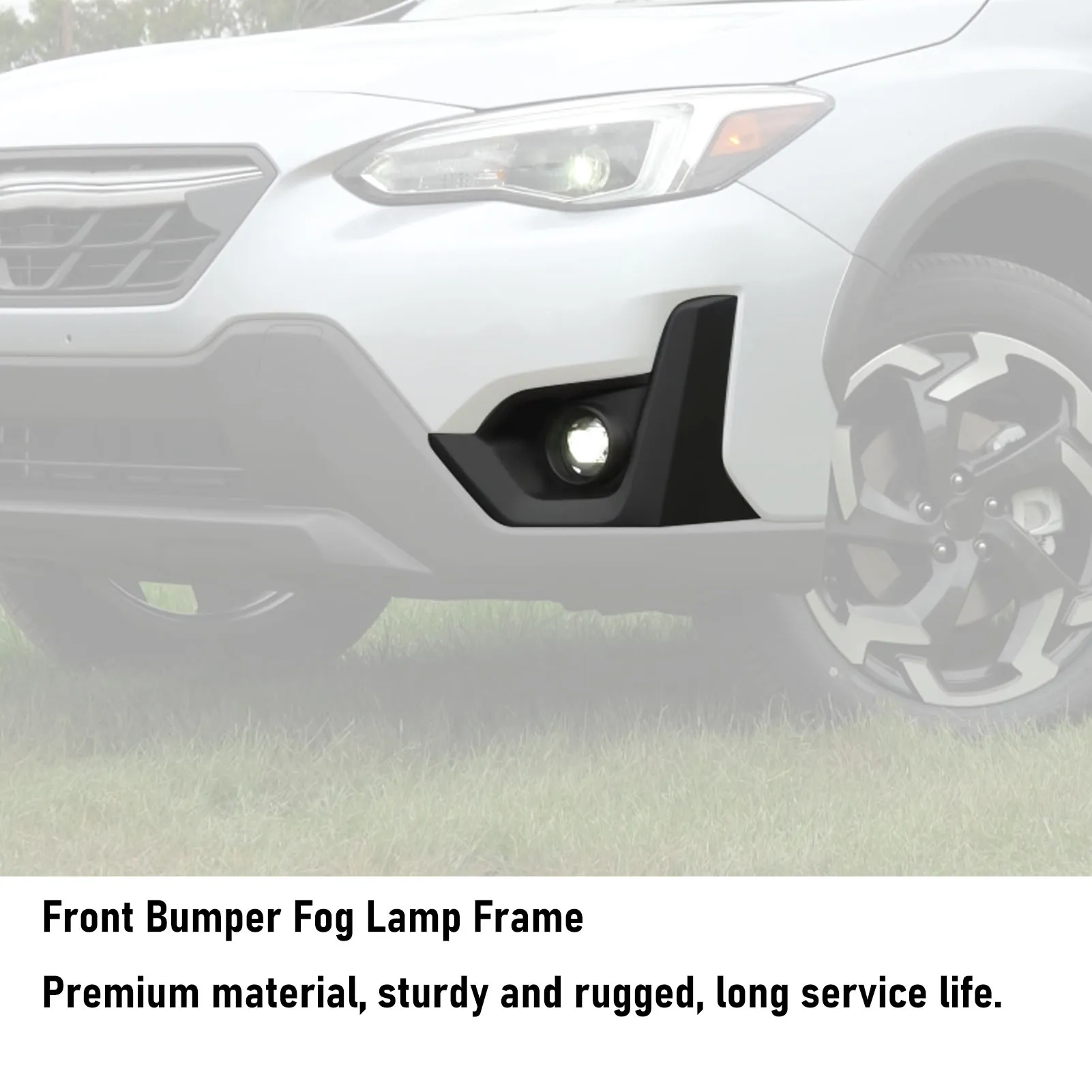 Front Bumper Fog Light Grille Exterior Decor Foglamp Trim  High Strength for Crosstrek 2021-2023 Second Generation Facelift