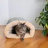 Autumn and Winter Cat Sleeping Bag Semi-enclosed Cat Nest Warm Small and Medium-sized Pet Nest Can Be Disassembled and Washed 3
