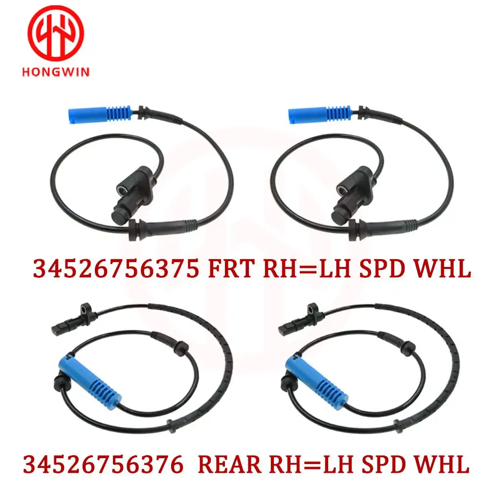 HONGWIN Front Rear Left Right Wheel Speed ABS Sensor 34526756375 34526756376 For BMW E39 525 528 540i M5