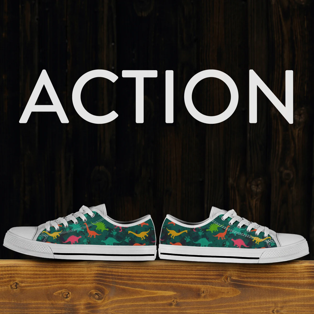 Camo Cartoon Dinasour Pattern Shoes Women Sneakers Zapatos De Mujer Black White Unisex Flat Canvas Shoes Lightweigt