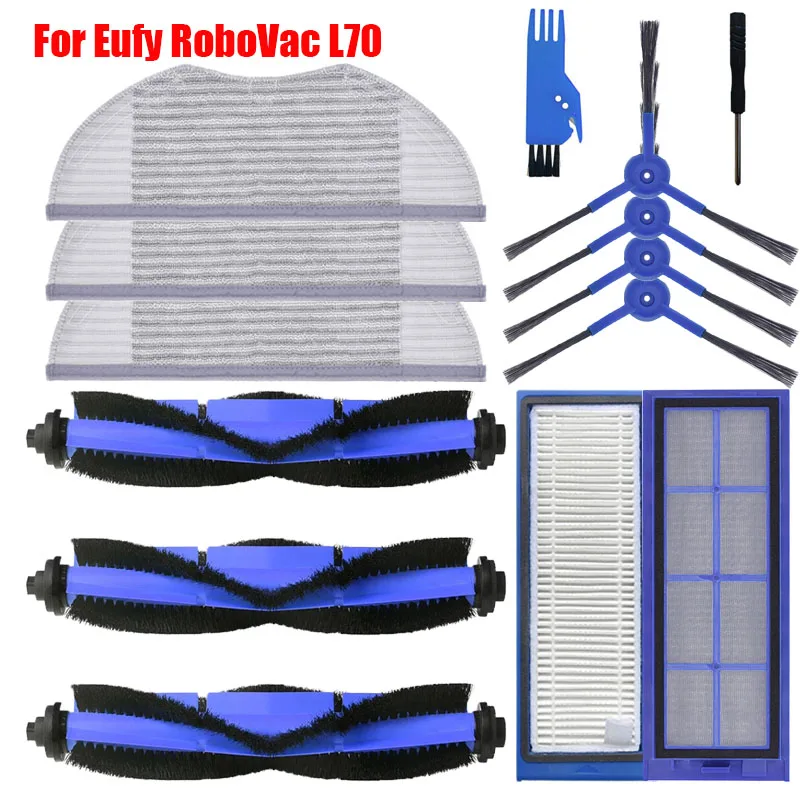 

Mop Pads Main Roller Brush Parts For Eufy RoboVac L70 Robotic Vacuum Cleaner Side Brush Hepa Filter Replacement Accessories