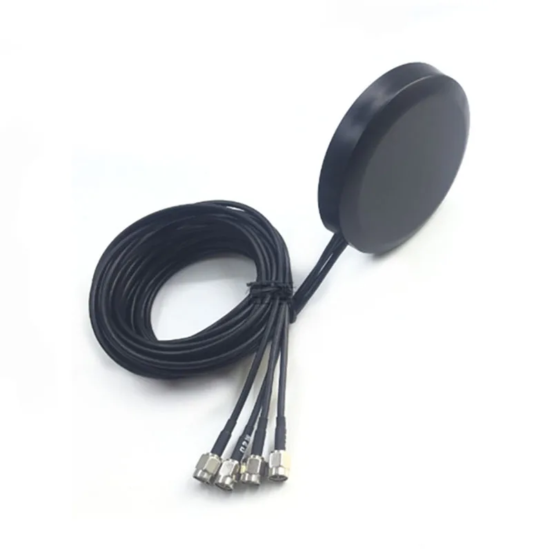 GPS 4G WIFI 4G 4 in 1 Combined Car Antenna Dual LTE Magnetic Adsorption Outdoor Waterproof Cabinet Chassis SMA Male RG174 Cable