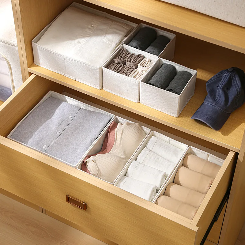Underwear Organizers Of Cabinets And Drawers Wardrobe Clothes Bra Organizer For Underwear Socks Pants Home Foldable Storage Box 5