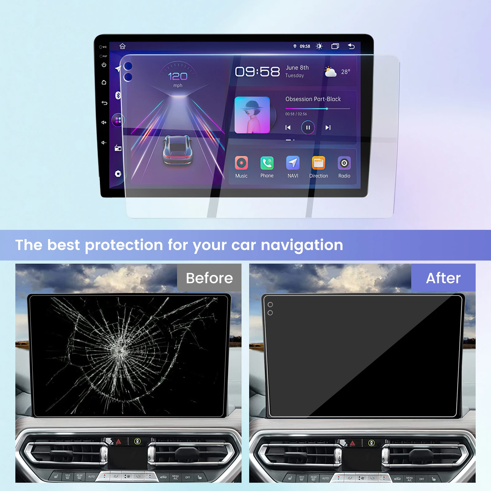 LCD  Ƽ̵  ÷̾, ġ ȭ  ȭ ȣ ʸ, M6  ÷ 9 9.5 10 10.36 ġ