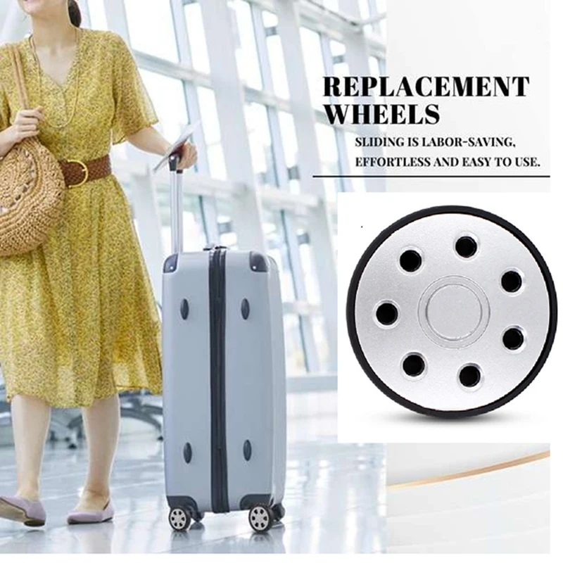 1 Set Luggage Wheels Repalcement Trolley Case Pulley Wheel Universal Accessories 20-28 Inch Suitcase Wheels For Luggage