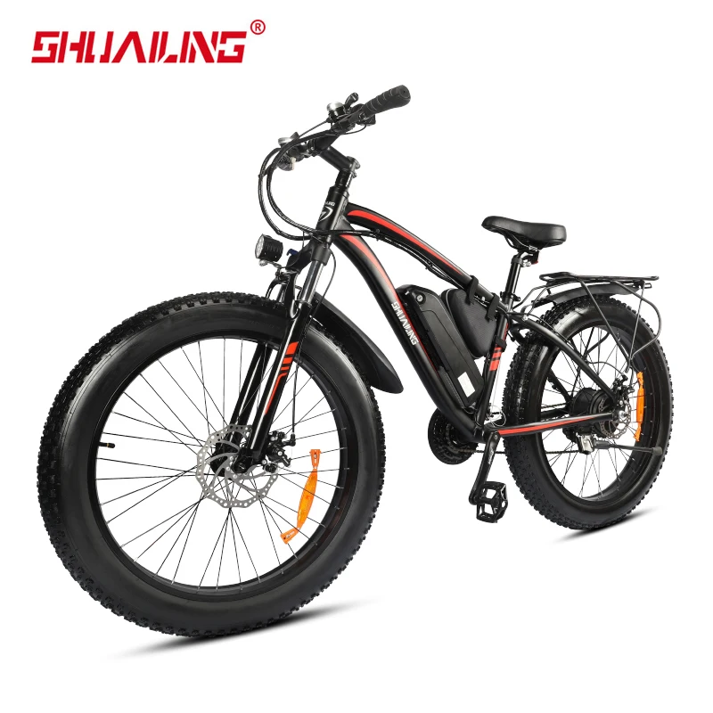 

26 Inch Electric Bicycle 48V 750W Fat Tire Mountain Bike 12.8Ah Lithium Battery High Speed E-bike for Adults E Bikes EU Tax Free