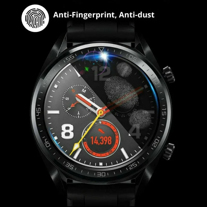 Protecteur d'écran 9H, en verre trempé, anti-rayures, pour montre connectée Huawei GT 2 Pro/GT 2/GT