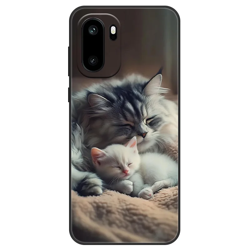 Cute Flower Print Soft Silicone Case - Protective Cover