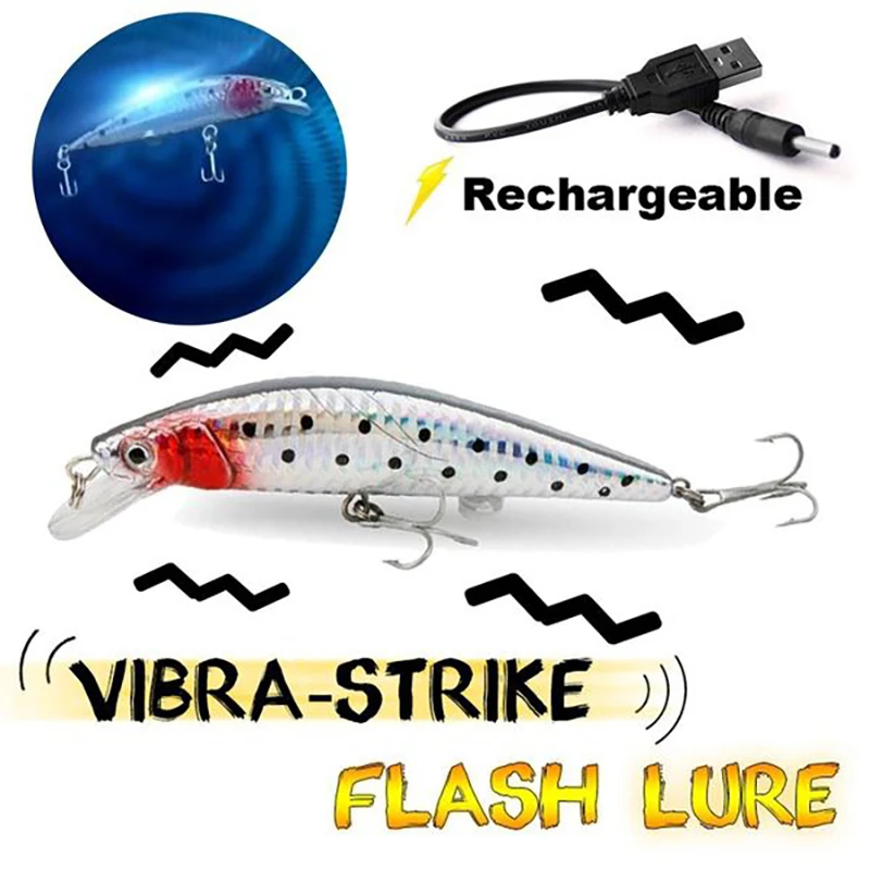 New 13CM Fishing Bait Electric Auto Swimming Luress 4-Segment Wobblers For  Outdoor Sport Swimbait Fishing Lure USB Rechargeable