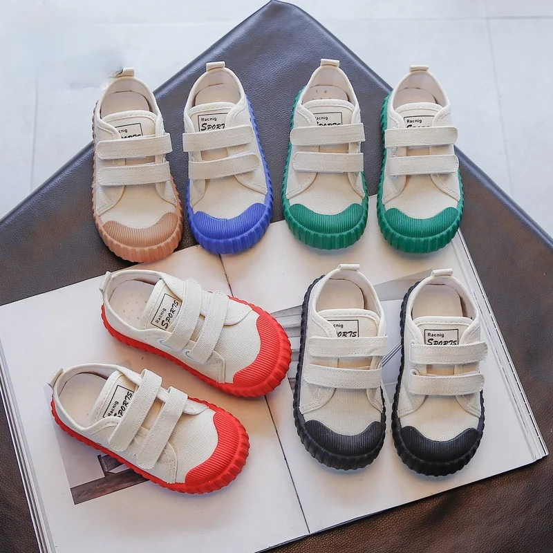 

Autumn Student Campus Lightweight Soft Sole Canvas Shoes Girls' New Smiling Face Casual Anti Slip Sports Little White Shoes