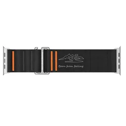 Rugged Sport Nylon Watch Strap with G - Hook Closure - 38 40 41mm (Black)