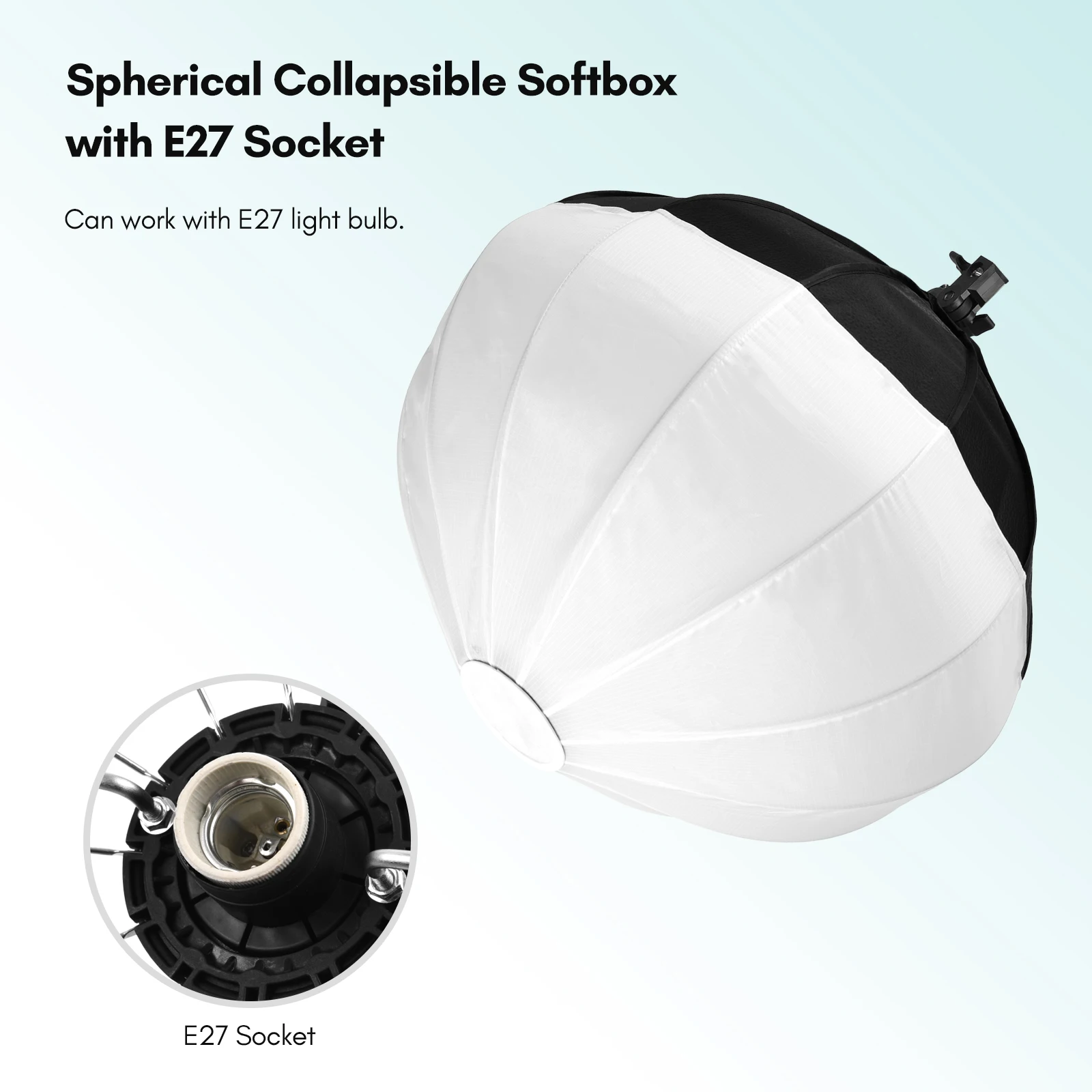 50cm Lantern Softbox Spherical Collapsible Softbox Quick-Install