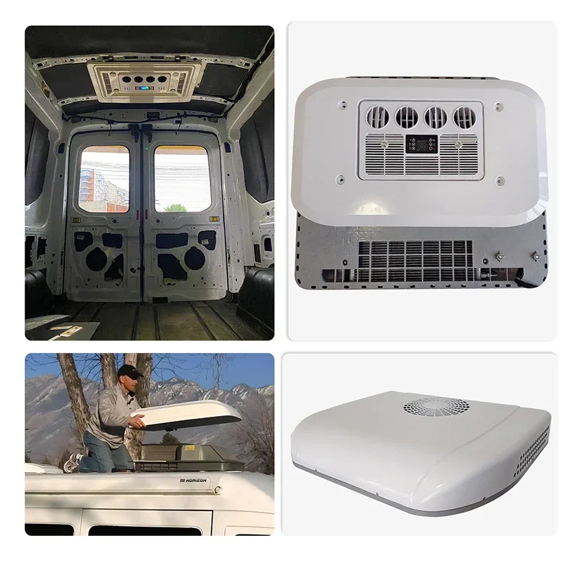 2600W Overhead Air Conditioner Thin Car Electric Air Conditioner for Car 12V/24V Suitable for RV Parking Refrigeration Condi