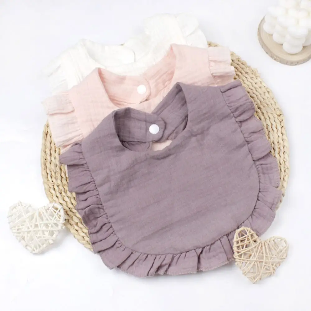 Soft Muslin Absorbent Bibs for Baby Boys and Girls