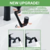 Universal 1440 Degree Rotatable Extension Faucet Sprayer Head 2 Modes Bathroom Tap Extend Adapter Aerator Faucet Extender Black 3