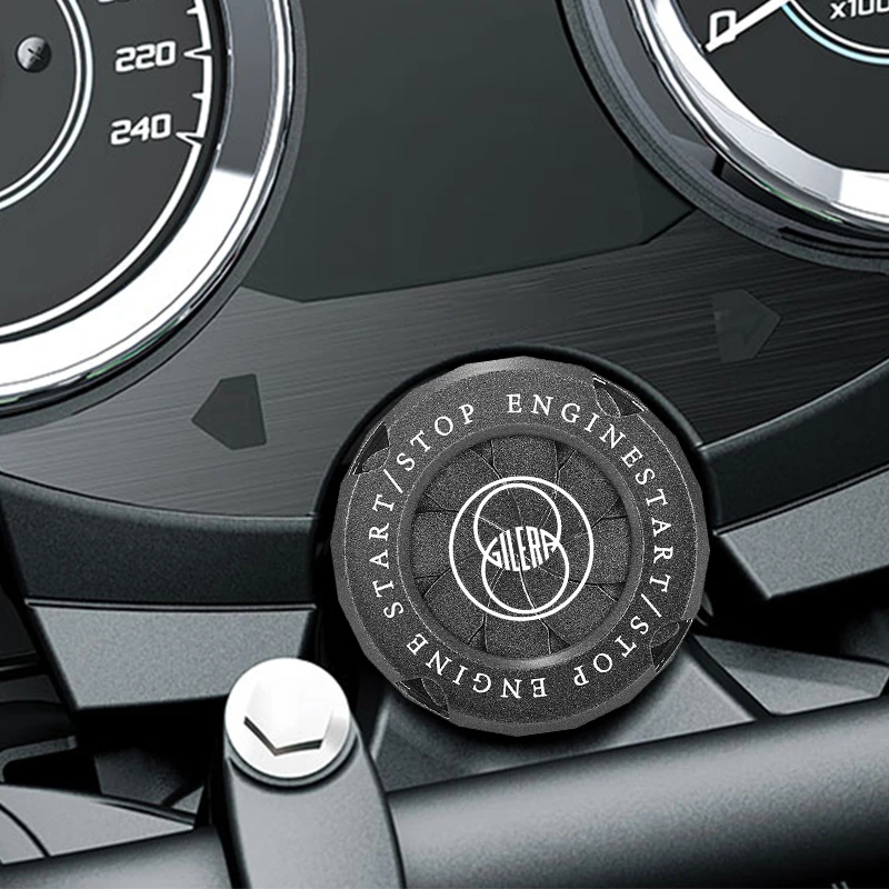 Coperchio Del Pulsante Di Avviamento Del Motociclo Spin Engine Alloy Start Stop Button Cover Protection Sticker Per Gilera Gp 800 Gp800