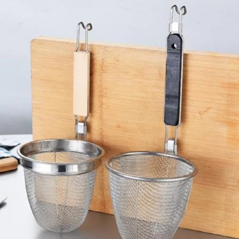 Stainless Steel Cooking Noodles Colander Scoop Rice Filter Spoon Kitchen Gadgets Tools Home Accessories