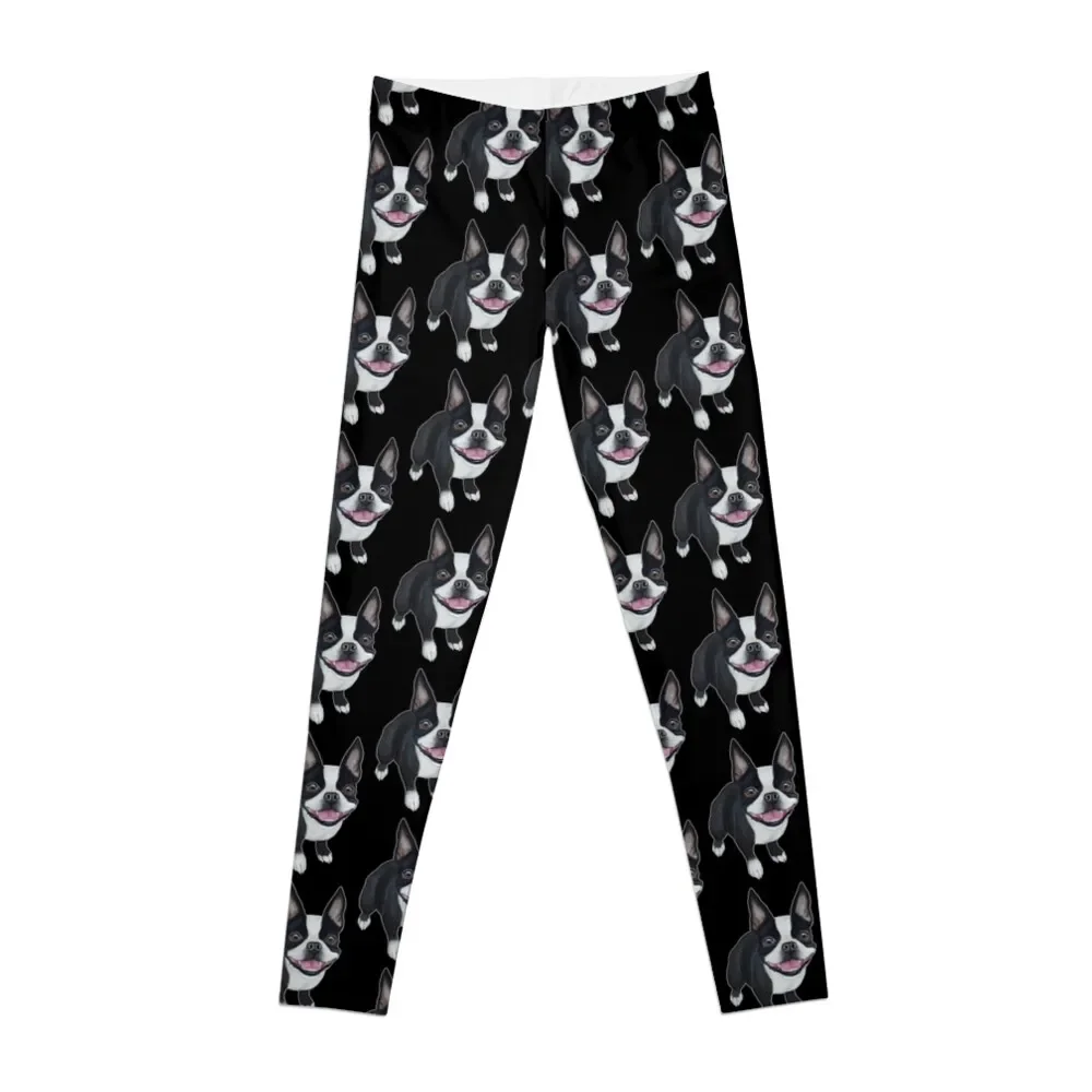 

Boston Terrier Leggings legging pants raises butt sport set sports woman gym flared Womens Leggings