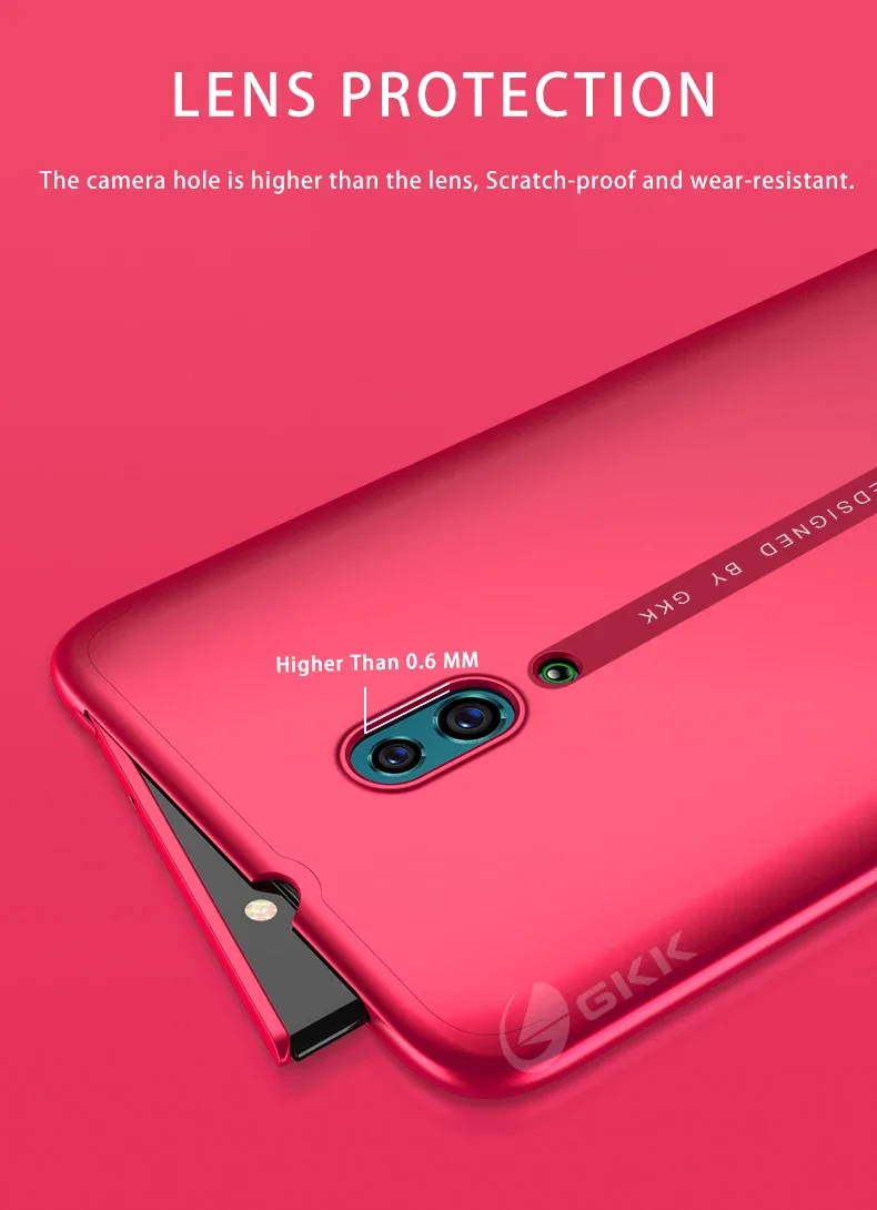 2 in 1 Lifting Camera Protection Case For OPPO Reno Reno2 Shockproof Anti-finger