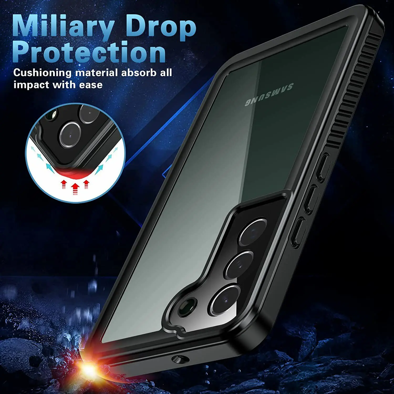 Enhanced Waterproof Full Body Shockproof Case