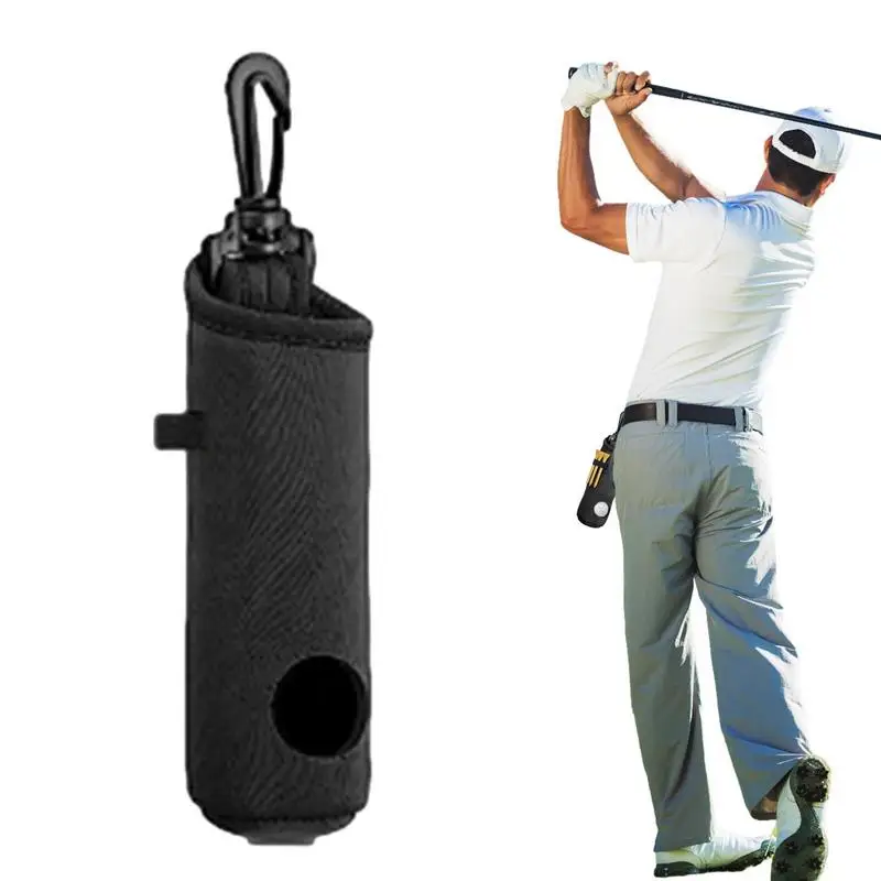 

Protable Ball Bag Holder Clip Elastic Golf Bag Waist Pouch Golf Ball Carrier Accommodates 3 Golf Ball Gifts For Father Friends