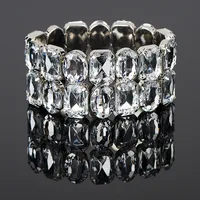 Fashion Ladies Stretch Bracelet Exquisite Crystal Girl Bracelet Jewelry Wedding Bridal Jewelry Accessories Gifts 1