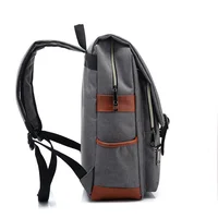 Vintage 16 inch Laptop Backpack Women Canvas Bags Men canvas Travel Leisure Backpacks Retro Casual Bag School Bags For Teenagers 5